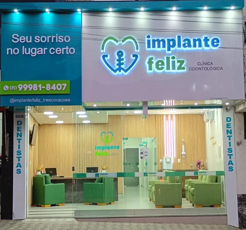 Implante feliz três corações